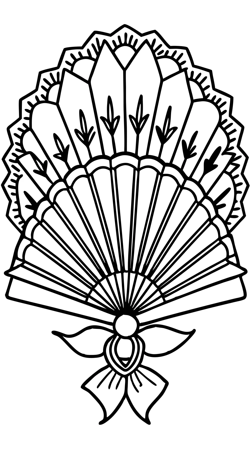 fan coloring pages